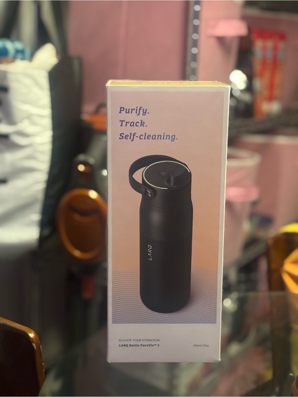 LARQ Black Self-Cleaning Water Bottle